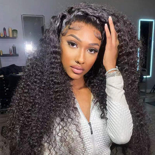 4x4/13x4 HD Lace Front Curly Wig 180% 250% Recomend Brazilian Afro Kinky Curly Wig Virgin Human Hair - Ossilee Hair