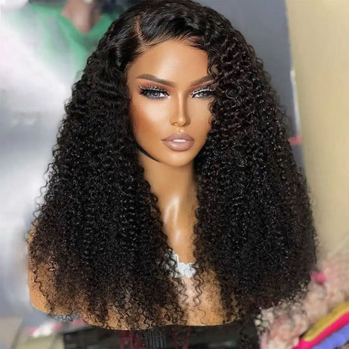 13x6 HD Lace Frontal Wig Kinky Curly Brazilian Curly Virgin Human Hair - Ossilee Hair