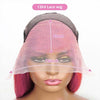 Pink Color 13x4 13x6 HD Lace Frontal Wig Straight Human Hair