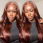 Color 4 Chocolate Brown Lace Front Wigs 5x5/13x6 Body Wave Human Hair HD Lace Wigs 10A Grade - Ossilee Hair