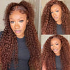 #4 Chocolate Brown Deep Wave 13x6 HD Lace Frontal Wig Human Hair