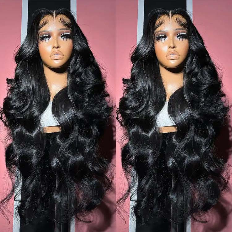 Super Natural Skin Melted HD Lace Front Wigs 4x4/13x4 Body Wave Pre Plucked Frontal Wigs 10A Virgin Brazilian Hair - Ossilee Hair