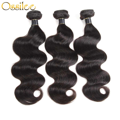 9A One Piece Human Hair Bundles Deal Brazilian Body wave Weave bundles - Ossilee Hair