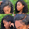 4C Edge Hairline Lace Wigs Kinky Curly 4x4 5x5 HD Lace Closure Wig Human Hair