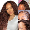 #4 Chocolate Brown Deep Wave 13x6 HD Lace Frontal Wig Human Hair