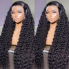 Deep Wave 5x5/13x4 HD Lace Front Wig 150% 200% 250% Density Brazilian Curly Hair Remy 10A Virgin Hair - Ossilee Hair