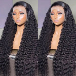 Deep Wave 5x5/13x4 HD Lace Front Wig 150% 200% 250% Density Brazilian Curly Hair Remy 10A Virgin Hair - Ossilee Hair