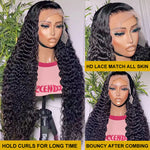 Deep Wave 5x5/13x4 HD Lace Front Wig 150% 200% 250% Density Brazilian Curly Hair Remy 10A Virgin Hair - Ossilee Hair