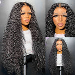 Deep Wave 5x5/13x4 HD Lace Front Wig 150% 200% 250% Density Brazilian Curly Hair Remy 10A Virgin Hair - Ossilee Hair