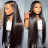13x4 HD Transparent Lace Frontal Human Hair Wigs Straight 10A Virgin Hair - Ossilee Hair