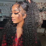 360 HD Lace Frontal Wig Kinky Curly Human Hair Wig 180% 250% Density Recommend