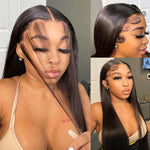 13x6 HD Lace Frontal Wig 250% Density Straight Virgin Human Hair Pre-Plucked - Ossilee Hair