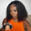 Pre Cut Lace Wear and Go Glueless Wig Jerry Curly Bob Wig Human Hair