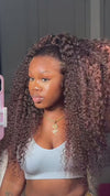 4x4/5x5/13x4 Chocolate Brown Curly Lace Front Wigs Human Hair Colored HD Lace Wigs Pre Plucked Natural Hairline