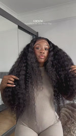 Deep Wave 5x5/13x4 HD Lace Front Wig 150% 200% 250% Density Brazilian Curly Hair Remy 10A Virgin Hair