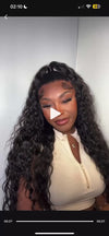 Ossilee Hair 13x6 Loose Deep Wave Human Hair Wig HD Transparent Lace Front Wigs Invisible Small Bleached Knots