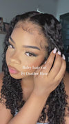 4c Hairline Edges Lace Front Wigs Kinky Curly 13x4/13x6 HD Lace Frontal Wig Curly Baby Hair