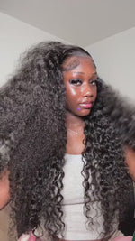 Ossilee Hair 13x6 HD Transparent Lace Front Wigs Brazilian Virgin Deep Wave Frontal Wigs 10A Grade