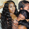 Loose Deep Wave Wig 13x4 Lace Frontal Wigs Brazilian Curly Virgin Human Hair 4x4 Closure Wigs Natural Color 11A Grade - Ossilee Hair