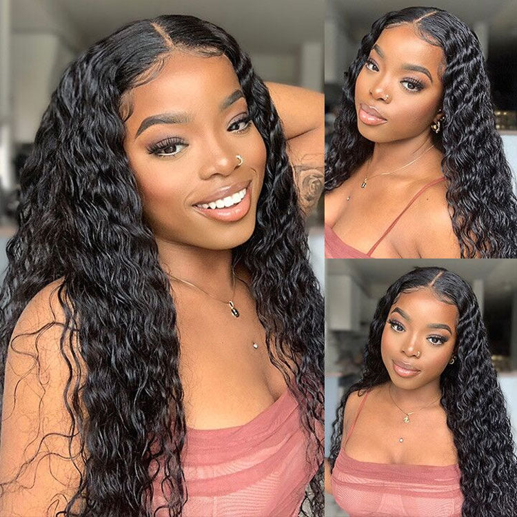13x6 HD Lace Front Wigs Human Hair Water Wave Lace Wigs 10A Grade Unprocessed Virgin Hair Natural Hairline - Ossilee Hair