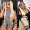 Ombre Blonde Lace Wigs 4x4/13x4 Lace Front Human Hair Wigs 1b 613 Straight Hair Wigs - Ossilee Hair