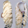 5x5/6x6 HD Transparent Lace Wigs 613 Blonde Human Hair Closure Wig Brazilian Body Wave 10A Grade - Ossilee Hair