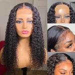 Afro Kinky Curly Lace Closure Wigs 4x4 HD Lace Closure Wig Brazilian Virgin Curly Hair - Ossilee Hair