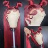 99J Burgundy Straight Human Hair 13X4/13x6 HD Lace Front Wig Brazilian Virgin Hair - Ossilee Hair