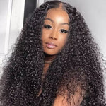 360 Lace Frontal Wigs Jerry Curly HD Lace Front Human Hair Wigs Pre Plucked with Baby Hair 10A Grade - Ossilee Hair