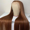 Color 4 Chocolate Brown Lace Front Wigs 4x4/13x4 Straight Human Hair Closure Wigs 10A Grade - Ossilee Hair