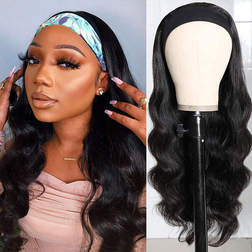 Cheap Wig Body Wave Headband Wigs Human Hair Glueless Wigs 150% -250% Density 10A Grade - Ossilee Hair