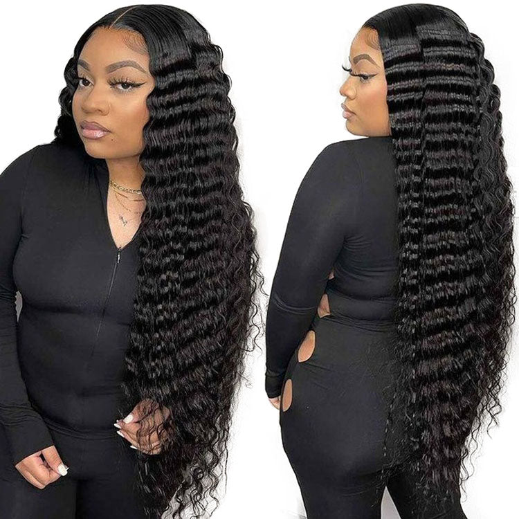 4x4/13x4 HD Lace Front Human Hair Wigs Loose Deep Wave Lace Front Wigs Transparent Lace Wigs 9A Grade - Ossilee Hair