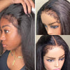 4c Hairline Edges Lace Front Wigs Kinky Straight 13x4/13x6 HD Lace Frontal Wig with Curly Baby Hair - Ossilee Hair