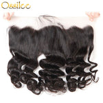 Brazilian Loose Wave 9A Grade 3Bundles With 13x4 Pre-Plucked Lace Frontal Natural Color 100% Human Hair - Ossilee Hair