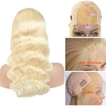 5x5/6x6 HD Transparent Lace Wigs 613 Blonde Human Hair Closure Wig Brazilian Body Wave 10A Grade - Ossilee Hair