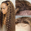5x5 HD Lace Closure Wigs Deep Wave Human Hair 4/27 Highlight Lace Wigs Pre Plucked - Ossilee Hair
