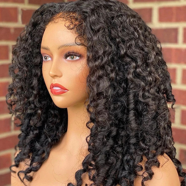 4c Hairline Edges Lace Front Wigs Kinky Curly 13x4/13x6 HD Lace Frontal Wig Curly Baby Hair - Ossilee Hair