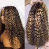 Highlight Brown Deep Wave 4x4 Lace Closure Wig Highlight Glueless Human Hair Wig - Ossilee Hair