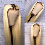 Ombre Blonde Lace Wigs 4x4/13x4 Lace Front Human Hair Wigs 1b 613 Straight Hair Wigs - Ossilee Hair