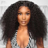Afro Kinky Curly Lace Closure Wigs 4x4 HD Lace Closure Wig Brazilian Virgin Curly Hair - Ossilee Hair
