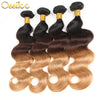 New Arrival 1B/4/27 Ombre 4 Bundles Brazilian Body Wave Human Hair Weave Bundles - Ossilee Hair