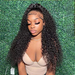 360 Lace Frontal Wigs Jerry Curly HD Lace Front Human Hair Wigs Pre Plucked with Baby Hair 10A Grade - Ossilee Hair