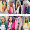 5x5/6x6 HD Transparent Lace Wigs 613 Blonde Human Hair Closure Wig Brazilian Body Wave 10A Grade - Ossilee Hair