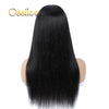 Full Machine Made Straight Human Hair Wigs with Bang Glueless wig with Bangs Brazilian Human Hair Wigs for Women - Ossilee Hair