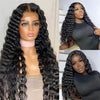 4x4/13x4 HD Lace Front Human Hair Wigs Loose Deep Wave Lace Front Wigs Transparent Lace Wigs 9A Grade - Ossilee Hair