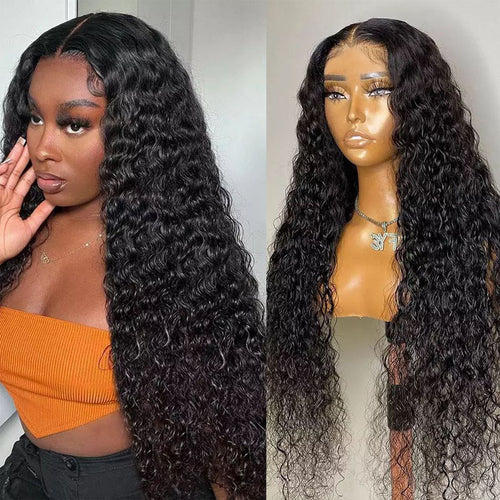 6x6 Deep Wave Lace Closure Wig Curly Virgin Human Hair Closure Wig - Ossilee Hair