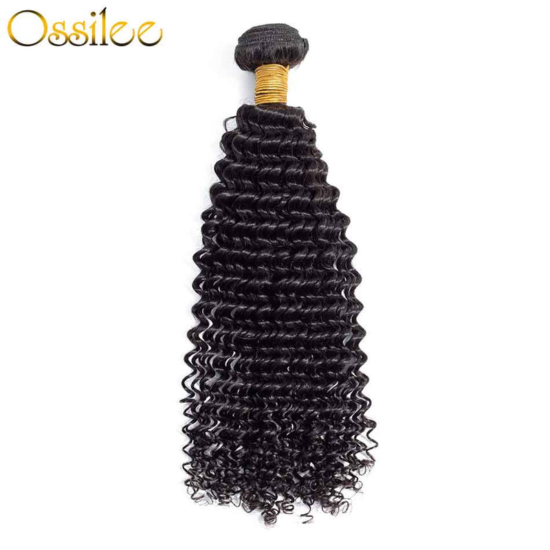 Top Quality 9A 3Pcs Jerry Curly With 4x4 Lace Closure Soft Indian Virgin Hair Bundles - Ossilee Hair