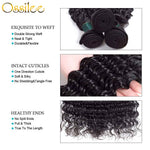 Real 9A Brazilian Deep Wave 2/3Bundles With 13x4 Pre-Plucked Lace Frontal 100% Human Hair Weave - Ossilee Hair