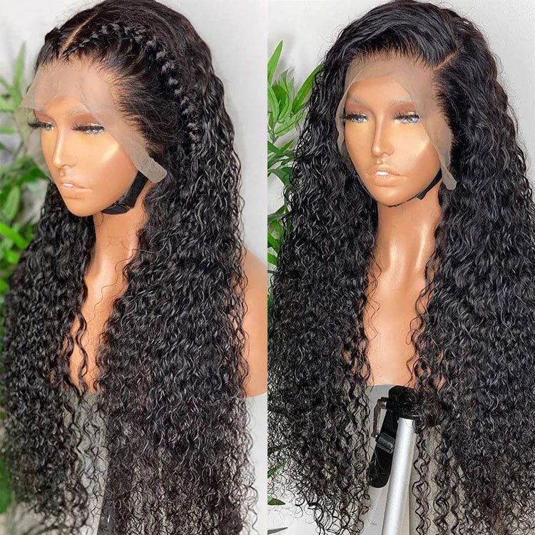 Water Wave 6x6 Lace Closure Wig 150% 200% 250%Density Brazilian Virgin Hair Lace Wigs for Women - Ossilee Hair