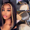 4x4/13x4 HD Lace Front Wigs Highlight Blonde Straight Human Hair Lace Wigs Ombre Colored Wigs - Ossilee Hair